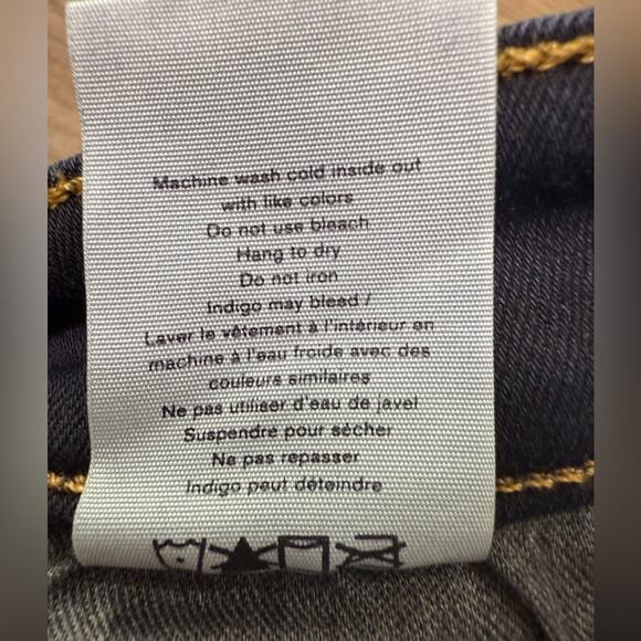 Rag & Bone High Rise Skinny Jeans in Dark Niko Wash Size 29 W1532K089NIK - Picture 9 of 12